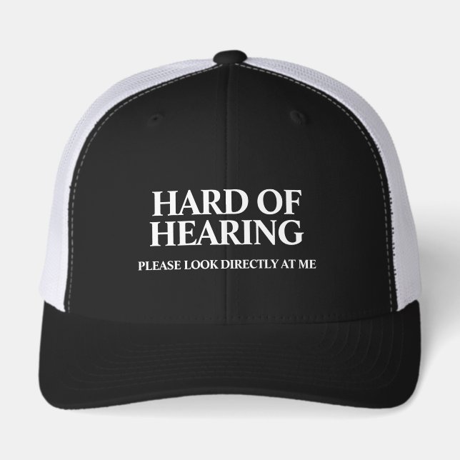 Cap for the Deaf or Hard of Hearing (Front)