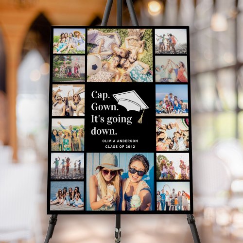 Cap Gown Its Going Down Graduation Party Photo Foam Board