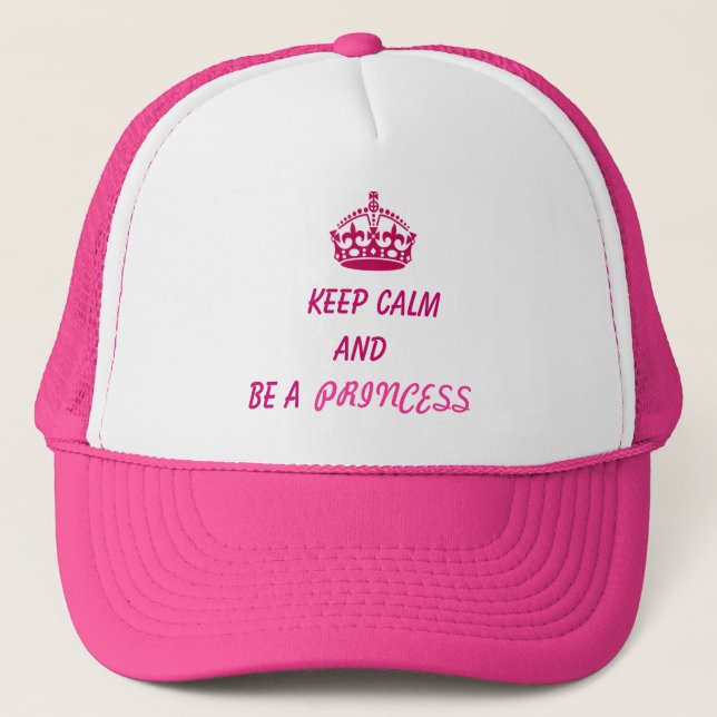 Cap keep calm and be a princess (Front)