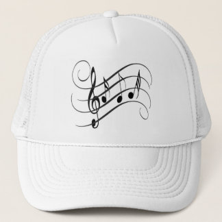 Cap of Designer Truck driver Musical Notes