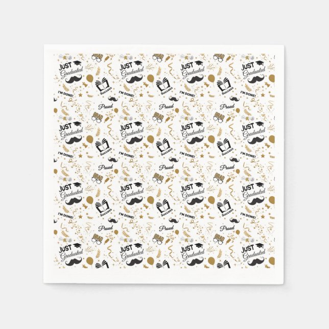 Cap Off the Celebration! Napkins (Front)