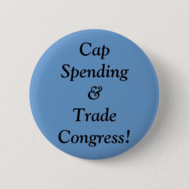 Cap Spending&Trade Congress! Button (Front)