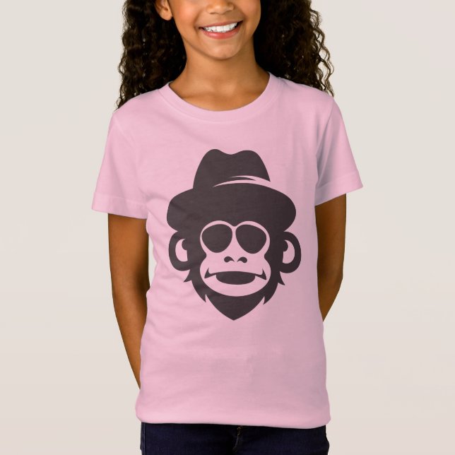 Cap-tivating Simian Style: Monkey with Hat T-Shirt (Front)
