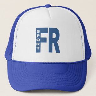 Cap trucker white/royal FRANCE SPORT