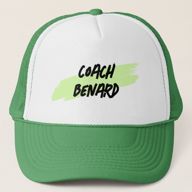 Cap with Coach's Name, Thank You Gift for Coach (Front)