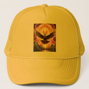 cap with golden eagle