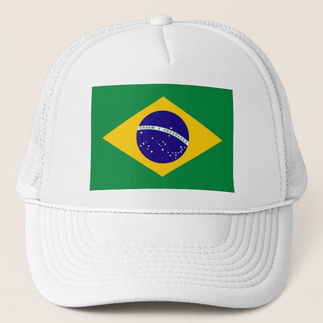 Cap with print of the flag of Brazil (Front)