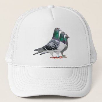 Cap With Trio Of Carrier Pigeons by naturanoe at Zazzle