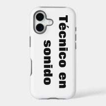 Capa para iphone técnico en sonido