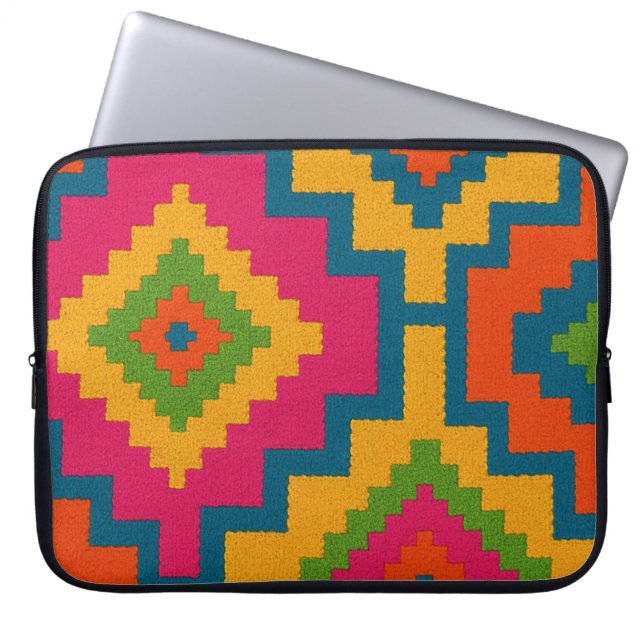 Capa para laptop CORES GEOMÉTRICO  Sleeve (Front)