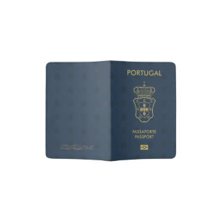 Capa para passaporte azul passport holder