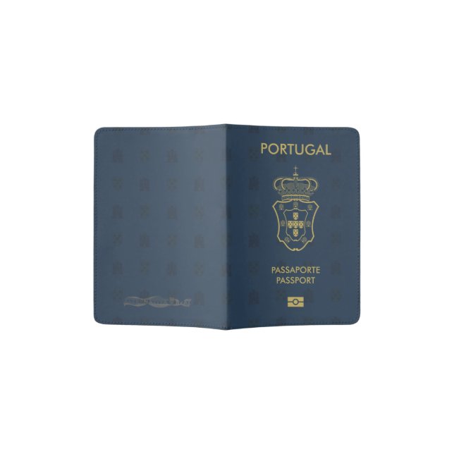 Capa para passaporte azul passport holder (Opened)
