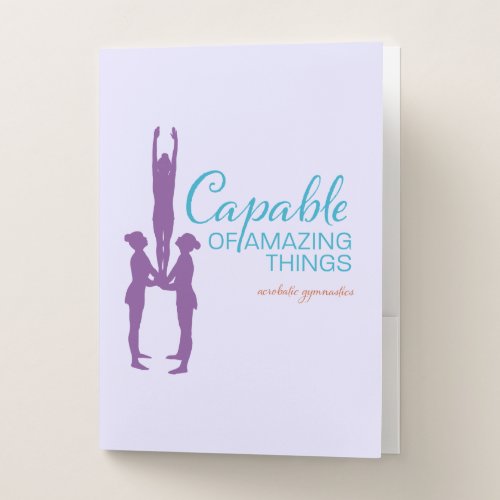 Capable of amazing things acro trio pocket folder