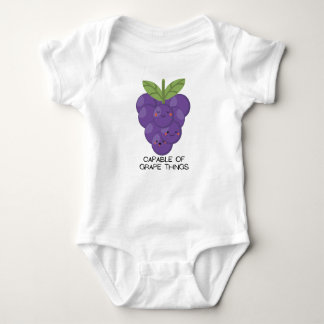 Capable of grape things - cute and funny clothes baby bodysuit