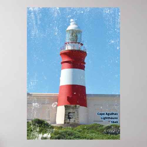 Cape Agulhas Lighthouse 1849 Poster