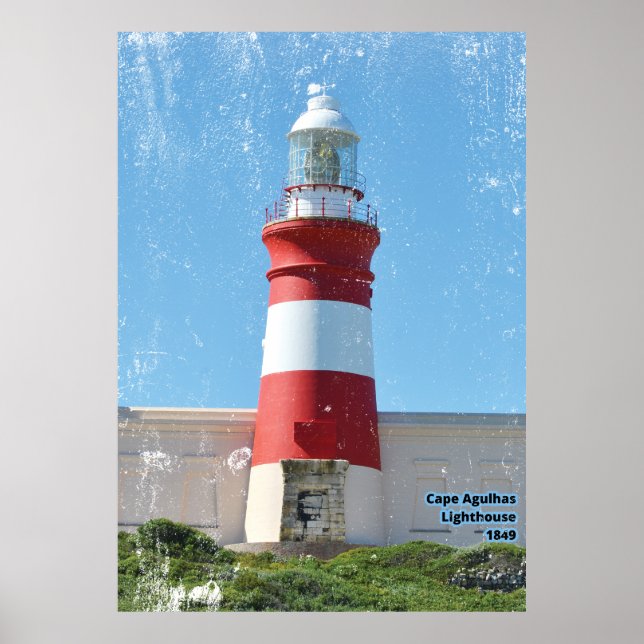 Cape Agulhas Lighthouse 1849 Poster (Front)