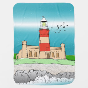 Cape Agulhas Lighthouse Baby Blanket