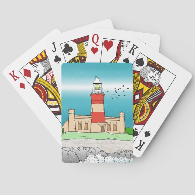 Cape Agulhas Lighthouse Poker Cards (Back)