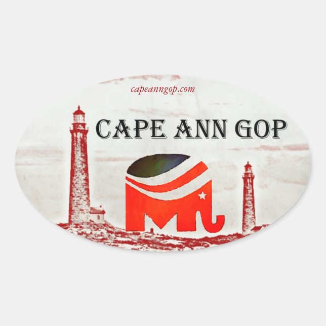 Cape Ann GOP sticker (Front)