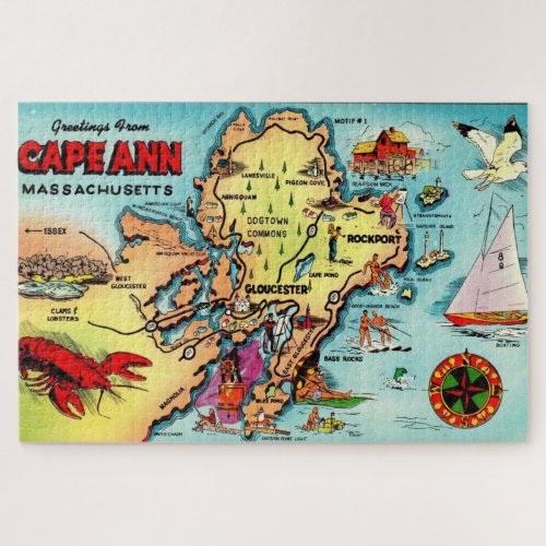 Cape Ann Massachusetts Jigsaw Puzzle