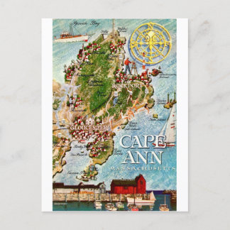 Cape Ann Massachusetts Vintage Postcard