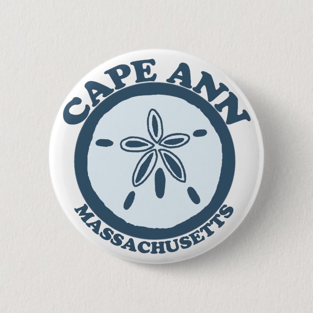 Cape Ann - Sand Dollar Design. Button (Front)