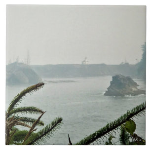 Cape Arago Lighthouse, OR Ceramic Tile
