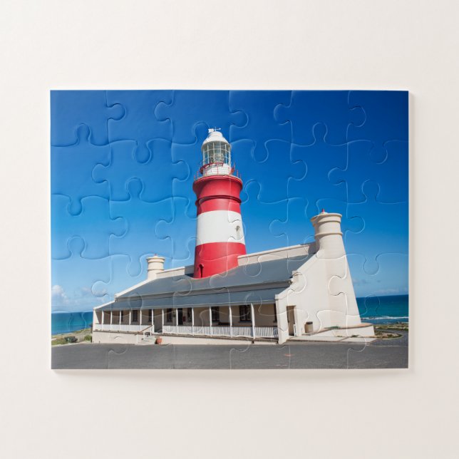 Cape Augalhas Lighthouse Jigsaw Puzzle (Horizontal)