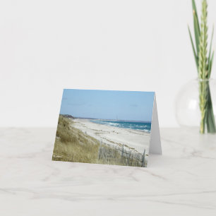 Cape Beach--thank you Letterpress Thank You Card