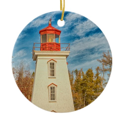 Cape Bear Lighthouse Ceramic Ornament