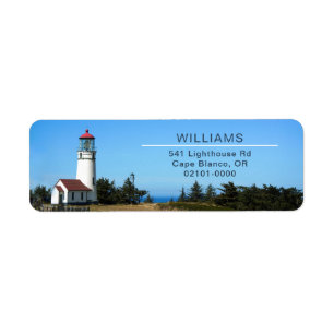 Cape Blanco Lighthouse Return Address Label