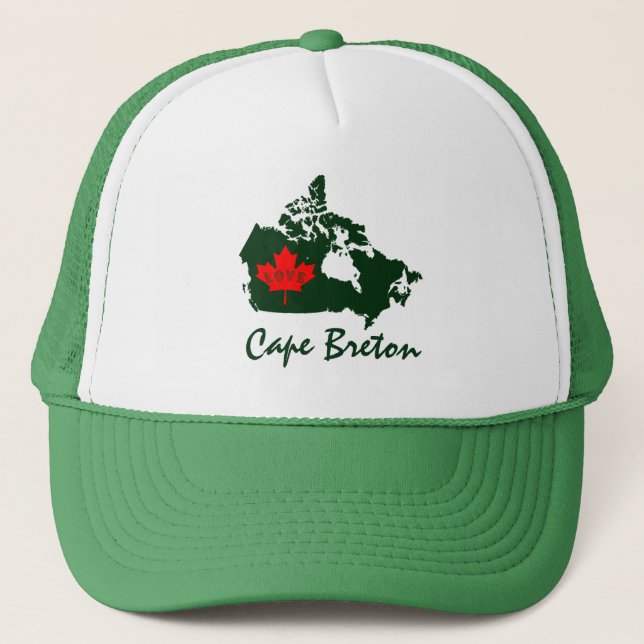 Cape Breton Customizable Love Province Canada hat (Front)