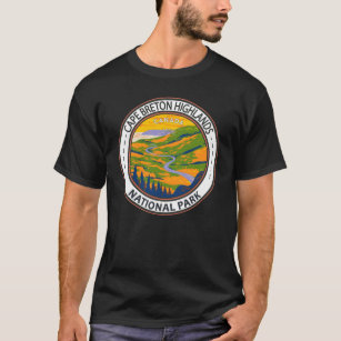 Cape Breton Highlands National Park Canada Badge T-Shirt