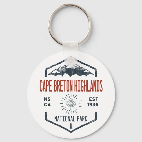 Cape Breton Highlands National Park Canada  Keychain