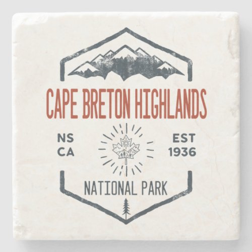 Cape Breton Highlands National Park Canada Stone Coaster