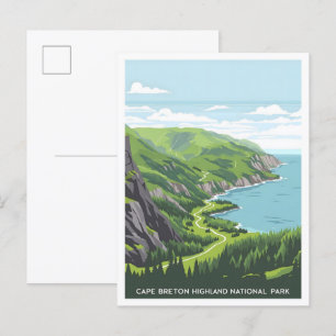 Cape Breton Highlands National Park Canada Travel Postcard