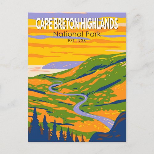 Cape Breton Highlands National Park Canada Travel Postcard