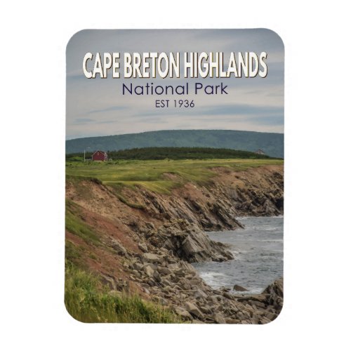 Cape Breton Highlands National Park Canada Vintage Magnet