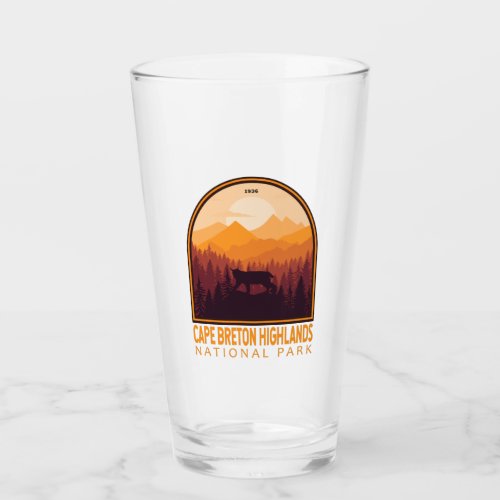 Cape Breton Highlands National Park Lynx Vintage Glass