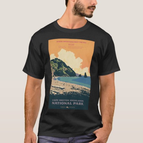 Cape Breton Highlands National Park poster Classic T_Shirt