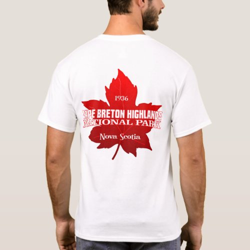 Cape Breton Highlands NP maple leaf T_Shirt