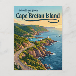 Cape Breton Island Canada Postcard