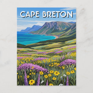 Cape Breton Island Canada Wildflowers Postcard