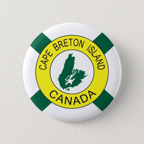 Cape Breton Island Flag unofficial Nova Scotia Button