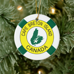 Cape Breton Island Flag (unofficial), Nova Scotia Ceramic Ornament
