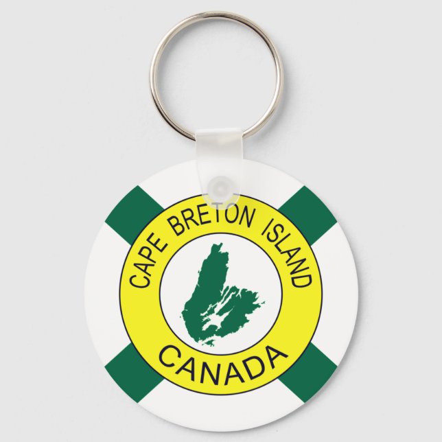 Cape Breton Island Flag (unofficial), Nova Scotia  Keychain (Front)