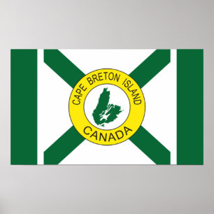 Cape Breton Island Flag (unofficial), Nova Scotia Poster