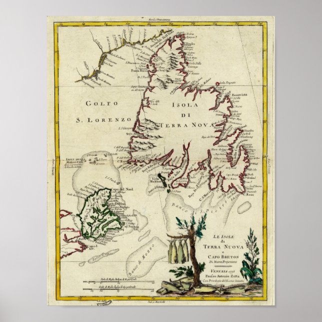 Cape Breton Island, Newfoundland Poster (Front)