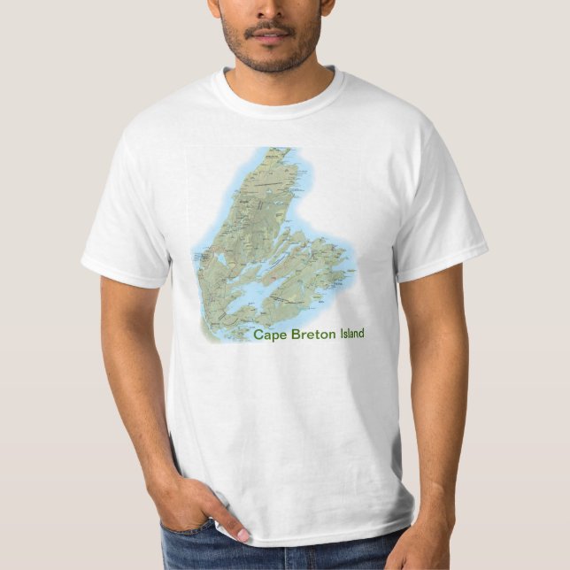 Cape Breton Island T Shirt with Bell Quote (Front)