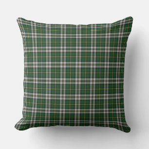 Cape Breton Tartan Custom green Plaid Throw Pillow